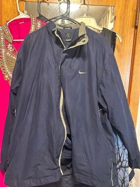 Nike Golf Men's Navy two piece with Tan Trim and Small Swoosh